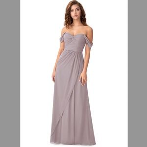 Azazie Millie Bridesmaid Dress in Color Dusk Size A6